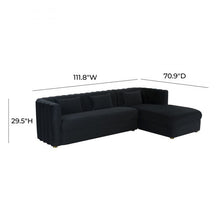 Load image into Gallery viewer, Callie Velvet Sectional - RAF