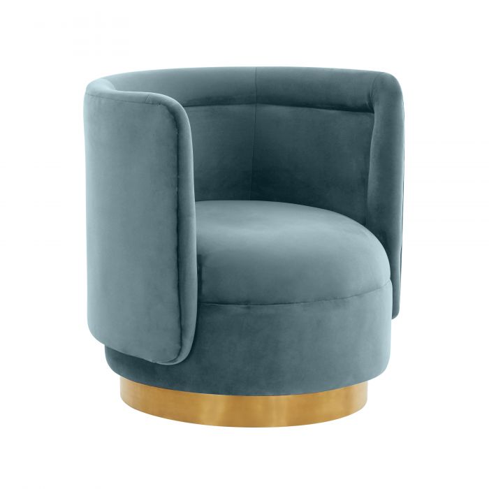 Remy Velvet Swivel Chair