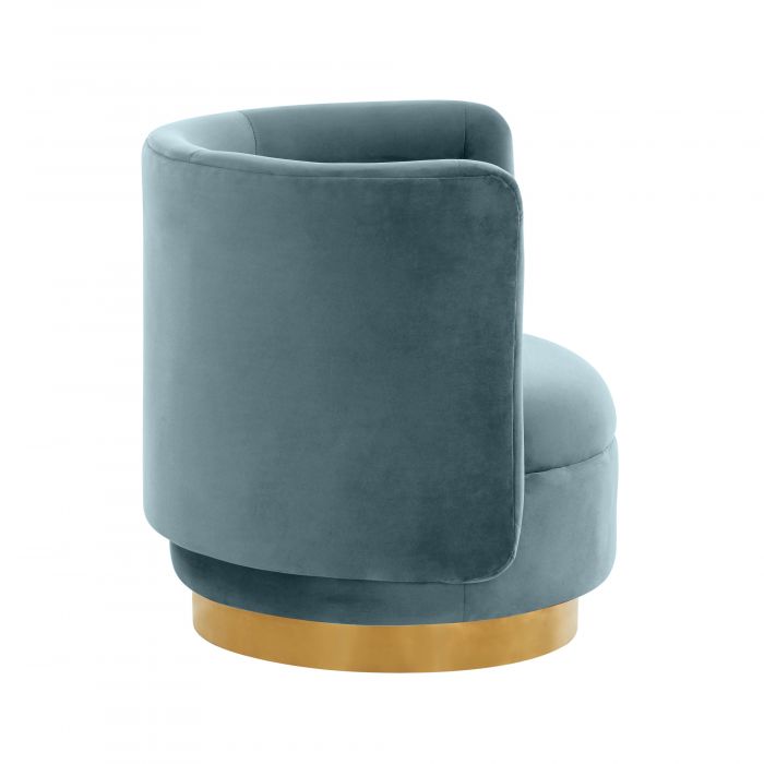 Remy Velvet Swivel Chair